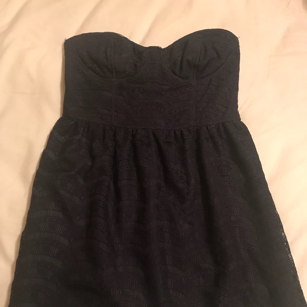 Zara TRF Strapless dress